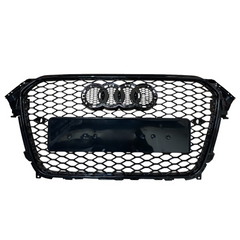 Audi A4 B8.5 Facelift Gloss Black RS4 Style RS Honeycomb Grille (2012-2016)