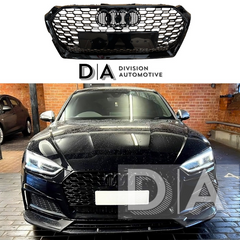 Audi A5 S5 B9 F5 Pre-Facelift Gloss Black RS5 Style RS Honeycomb Grille (2016-2020)