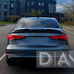 Audi A3 S3 RS3 8V Saloon Gloss Black M4 V Style Spoiler (2012-2020)