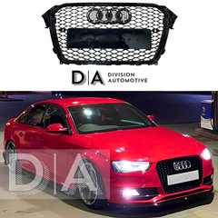 Audi A4 B8.5 Facelift Gloss Black RS4 Style RS Honeycomb Grille (2012-2016)
