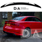 Audi A3 S3 RS3 8V Saloon Gloss Black M4 V Style Spoiler (2012-2020)