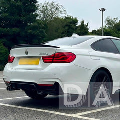 BMW 4 Series F32 F33 F36 M Performance Rear Twin Exhaust Gloss Black Diffuser (2014-2020)