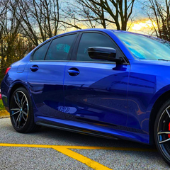 BMW 3 Series G20 G21 M Performance Gloss Black Side Skirts (2018-2022)
