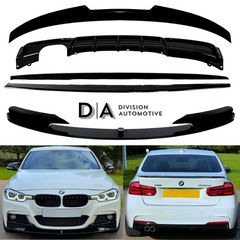 BMW 3 Series F30 M Sport Gloss Black Body Kit (2012-2018)
