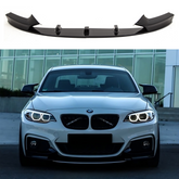 BMW 2 Series F22 F23 M Sport M Performance Style Gloss Black Front Splitter Lip (2013-2021)