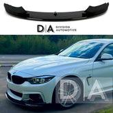 BMW 4 Series F32 F33 F36 M Sport M Performance Style Gloss Black Front Splitter Lip 2012-2020