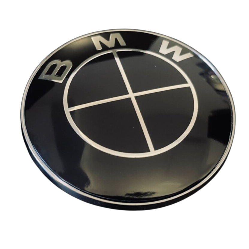 Black BMW Badge Emblem 82mm – Division Automotive