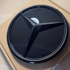 Mercedes-Benz FACELIFT Gloss Black Front Radiator Grille Badge Emblem (Mirror Style)