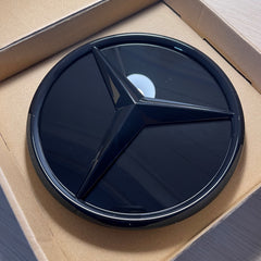 Mercedes-Benz FACELIFT Gloss Black Front Radiator Grille Badge Emblem (Mirror Style)