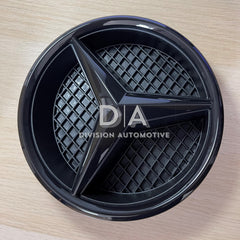 Mercedes-Benz Gloss Black Front Radiator Grille Badge Emblem (Mesh Style)