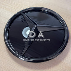 Mercedes-Benz Gloss Black Front Radiator Grille Badge Emblem (Mirror Style)