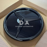 Mercedes-Benz Gloss Black Front Radiator Grille Badge Emblem (Mirror Style)
