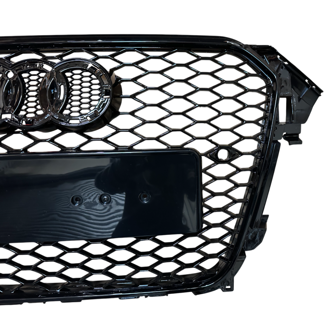 Audi A4 B8.5 Facelift Gloss Black RS4 Style RS Honeycomb Grille (2012-2016)