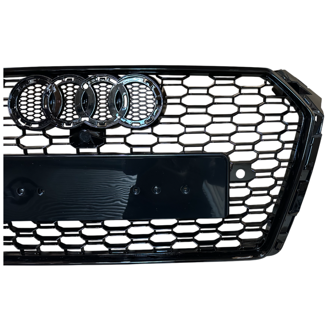 Audi A4 S4 B9 Pre Facelift Gloss Black RS4 Style RS Honeycomb Grille (2016-2019)