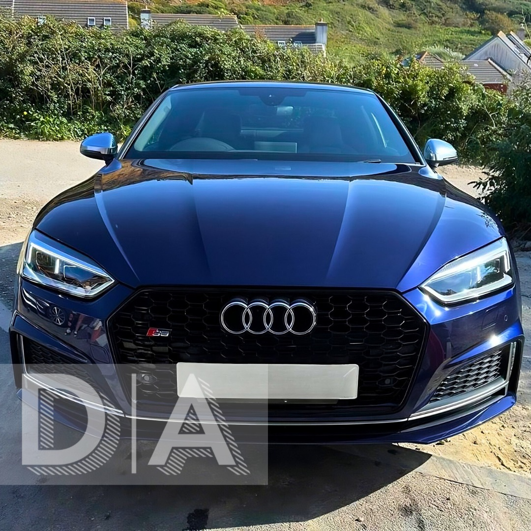 Audi A5 S5 B9 F5 Pre-Facelift Gloss Black RS5 Style RS Honeycomb Grille (2016-2020)