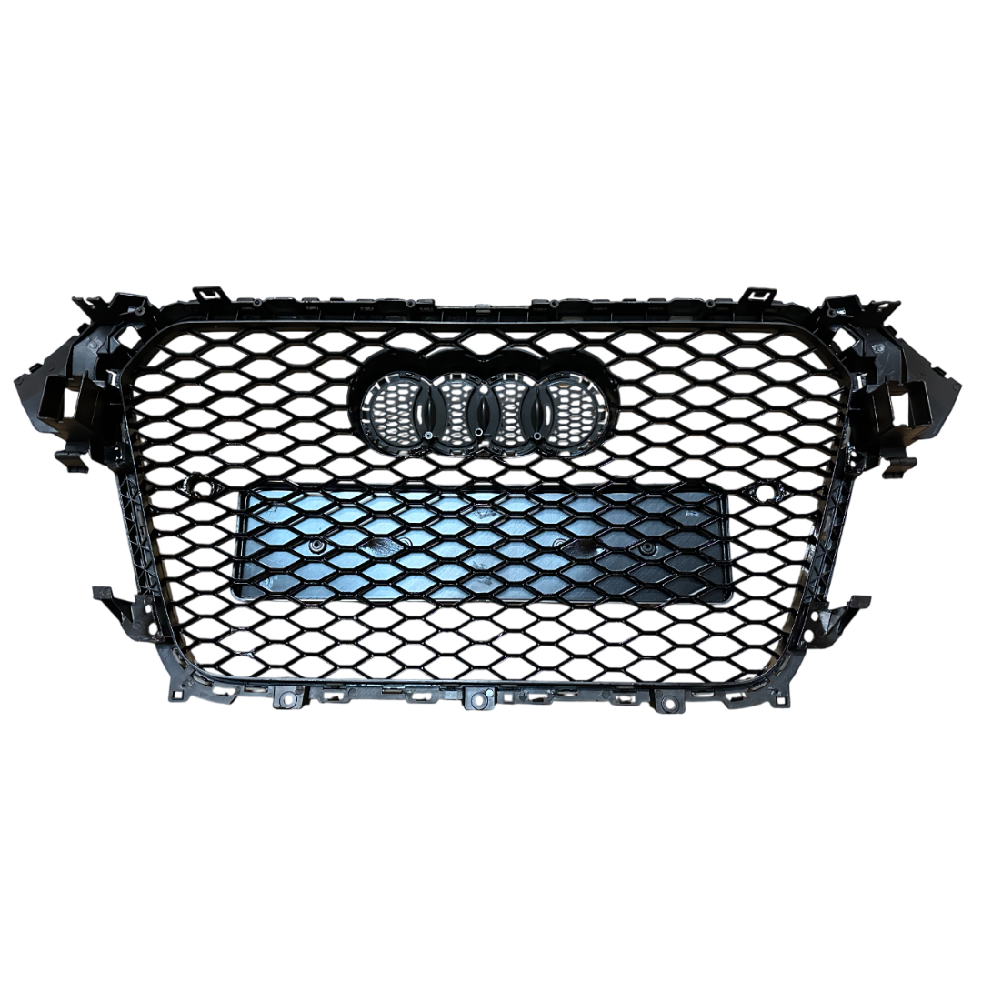 Audi A4 B8.5 Facelift Gloss Black RS4 Style RS Honeycomb Grille (2012-2016)