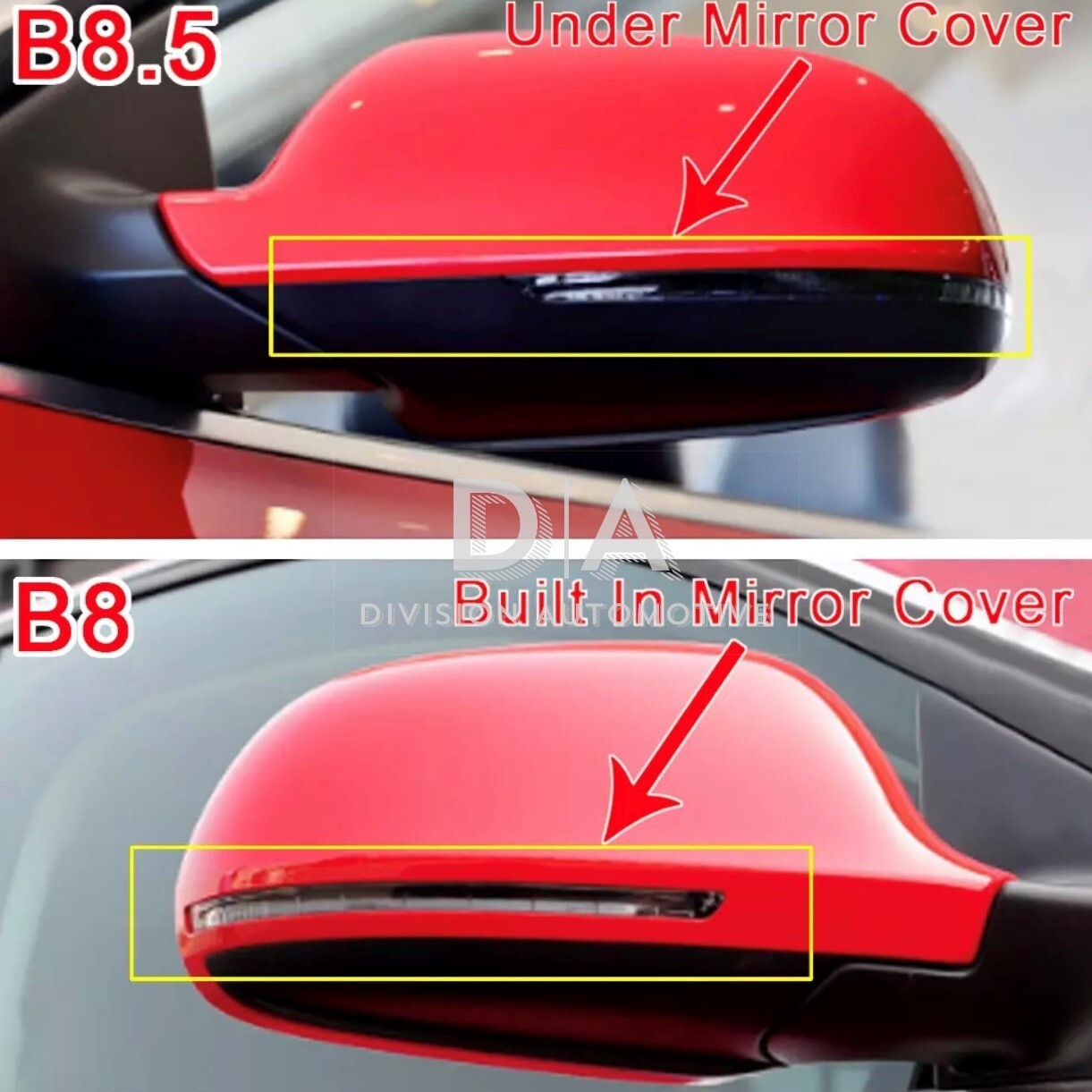 Audi A3 S3 RS3 8P A4 S4 RS4 A5 S5 RS5 B8.5 Gloss Black Wing Mirror Covers Caps