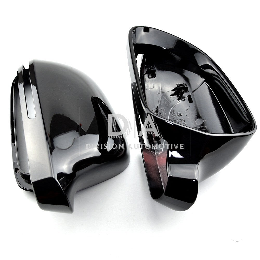 Audi A3 S3 RS3 8P A4 S4 RS4 A5 S5 RS5 B8 Gloss Black Wing Mirror Covers Caps