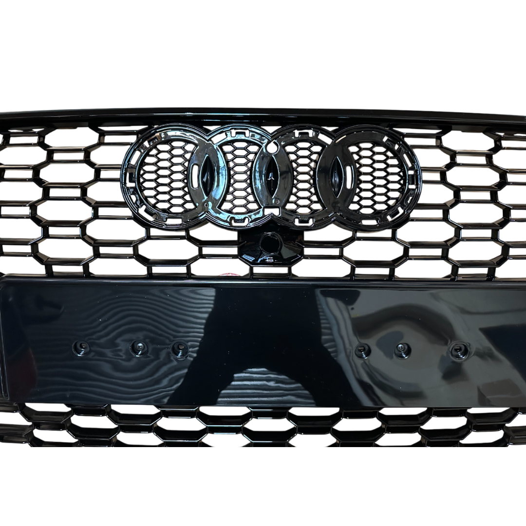 Audi A4 S4 B9 Pre Facelift Gloss Black RS4 Style RS Honeycomb Grille (2016-2019)