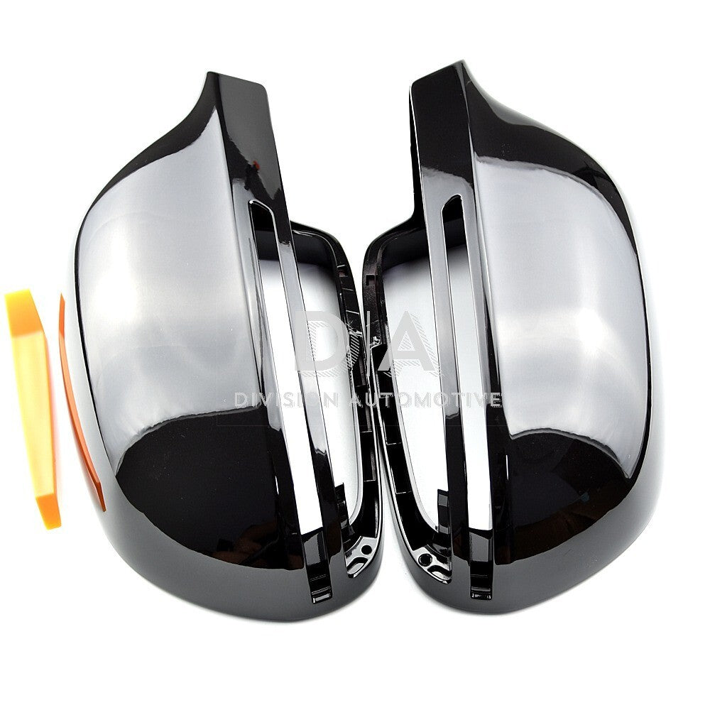Audi A3 S3 RS3 8P A4 S4 RS4 A5 S5 RS5 B8 Gloss Black Wing Mirror Covers Caps