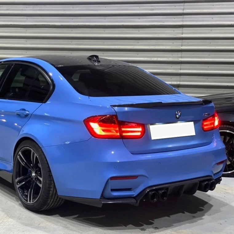 BMW 3 Series F30 Saloon M4 V Style Spoiler - Gloss Black