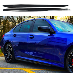 BMW 3 Series G20 G21 M Performance Gloss Black Side Skirts (2018+)