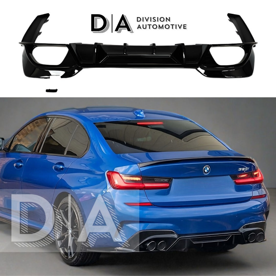 BMW 3 Series G20 G21 Gloss Black CMST Style Diffuser (2018-2022)