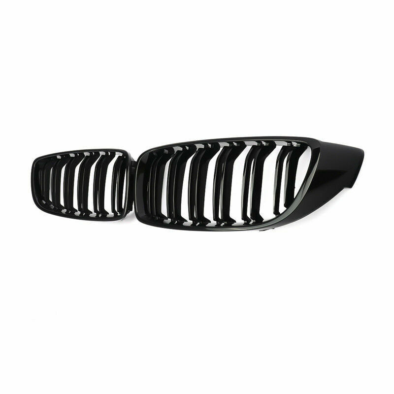 BMW 4 Series F32 F33 F36 Gloss Black Kidney Grills (2014-2020)