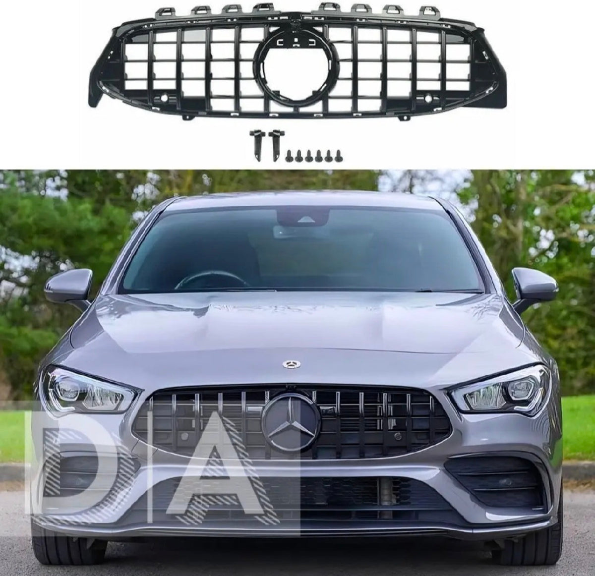 CLA C118 GT Grille + Black Mirror Badge