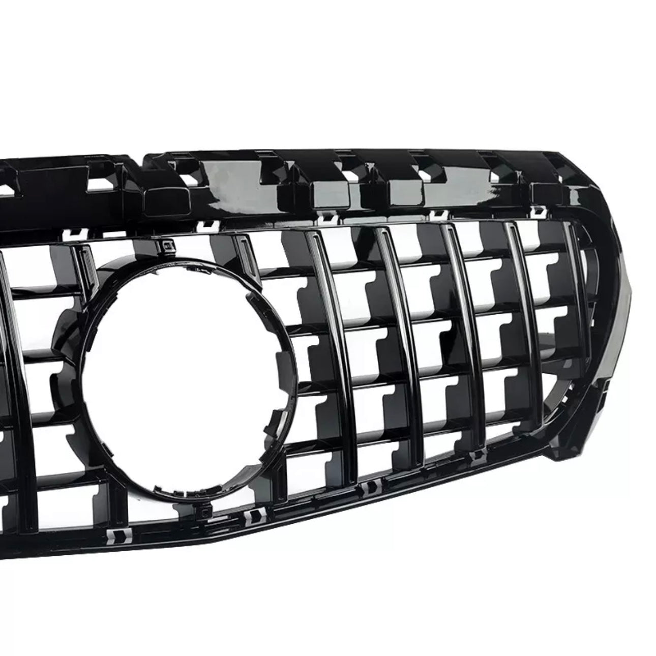 Mercedes-Benz CLA C117 GT  Style Gloss Black Panamericana Grill (2013-2019)