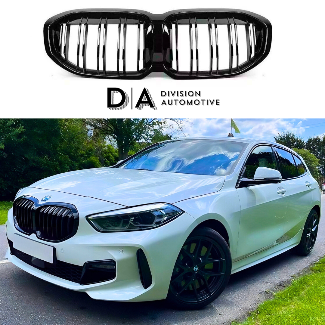 BMW 1 Series F40 Gloss Black Twin Double Slat Kidney Grill