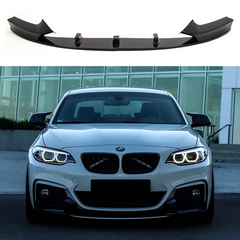 BMW 2 Series F22 F23 M Sport M Performance Style Gloss Black Front Splitter Lip (2013-2021)