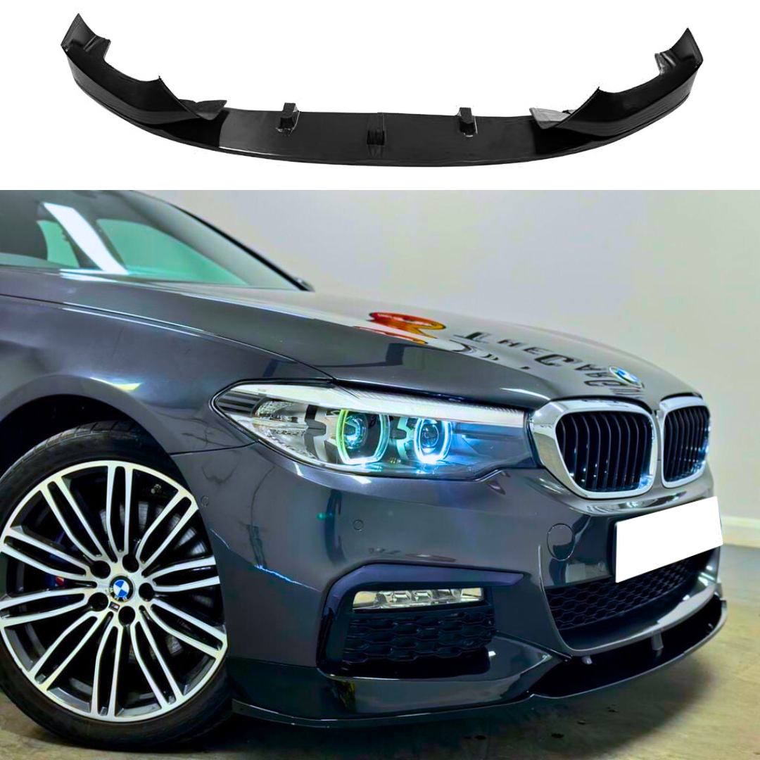 BMW 5 Series G30 M Sport M Performance Style Front Splitter - Gloss Black