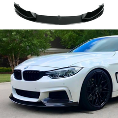 BMW 4 Series F32 F33 F36 M Sport M Performance Style Gloss Black Front Splitter Lip 2012-2020