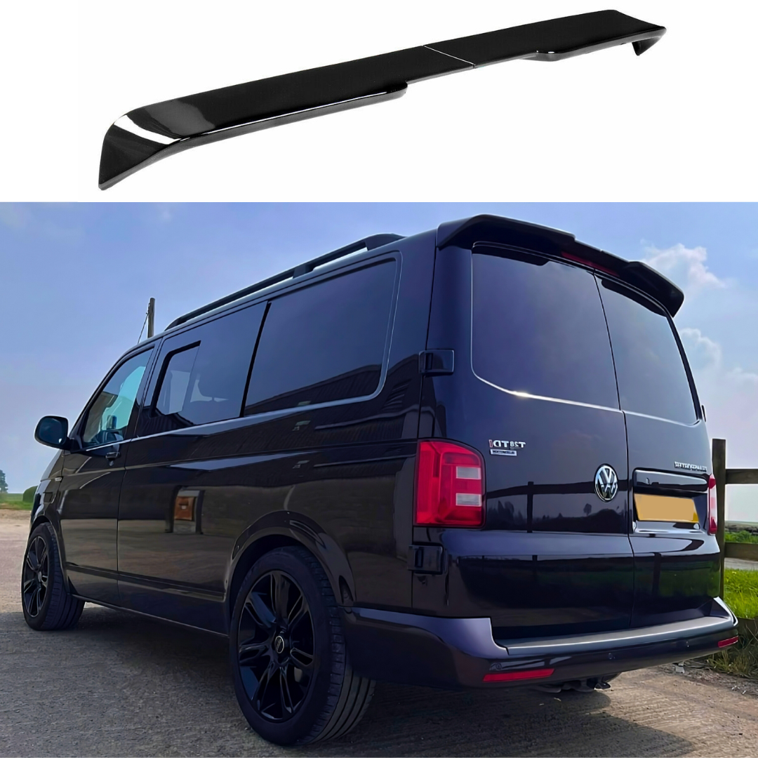 VW Transporter T6 Rear Barn Spoiler - Gloss Black