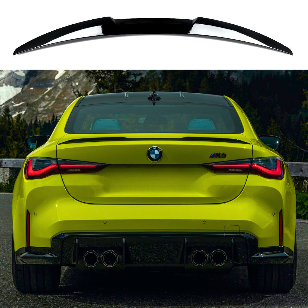 BMW 4 Series G22 G82 M4 Style Gloss Black Spoiler (2020+)