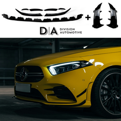 Mercedes-Benz A Class W177 A35 A45 Gloss Black Aero Kit + Rear Canards (2018+)