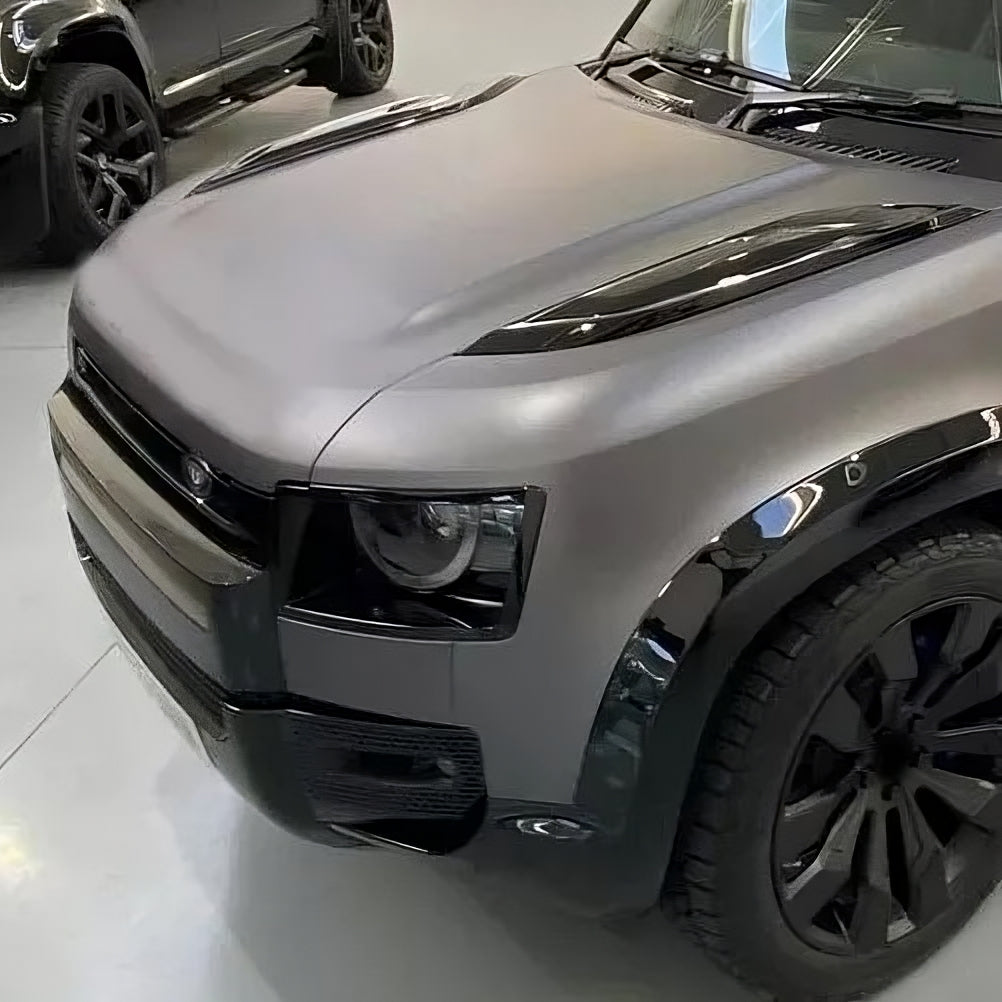 Gloss Black Hood Bonnet Vents For Land Rover Defender L663 90 110