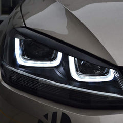 Volkswagen Golf MK7/7.5 Gloss Black Headlight Eyebrows