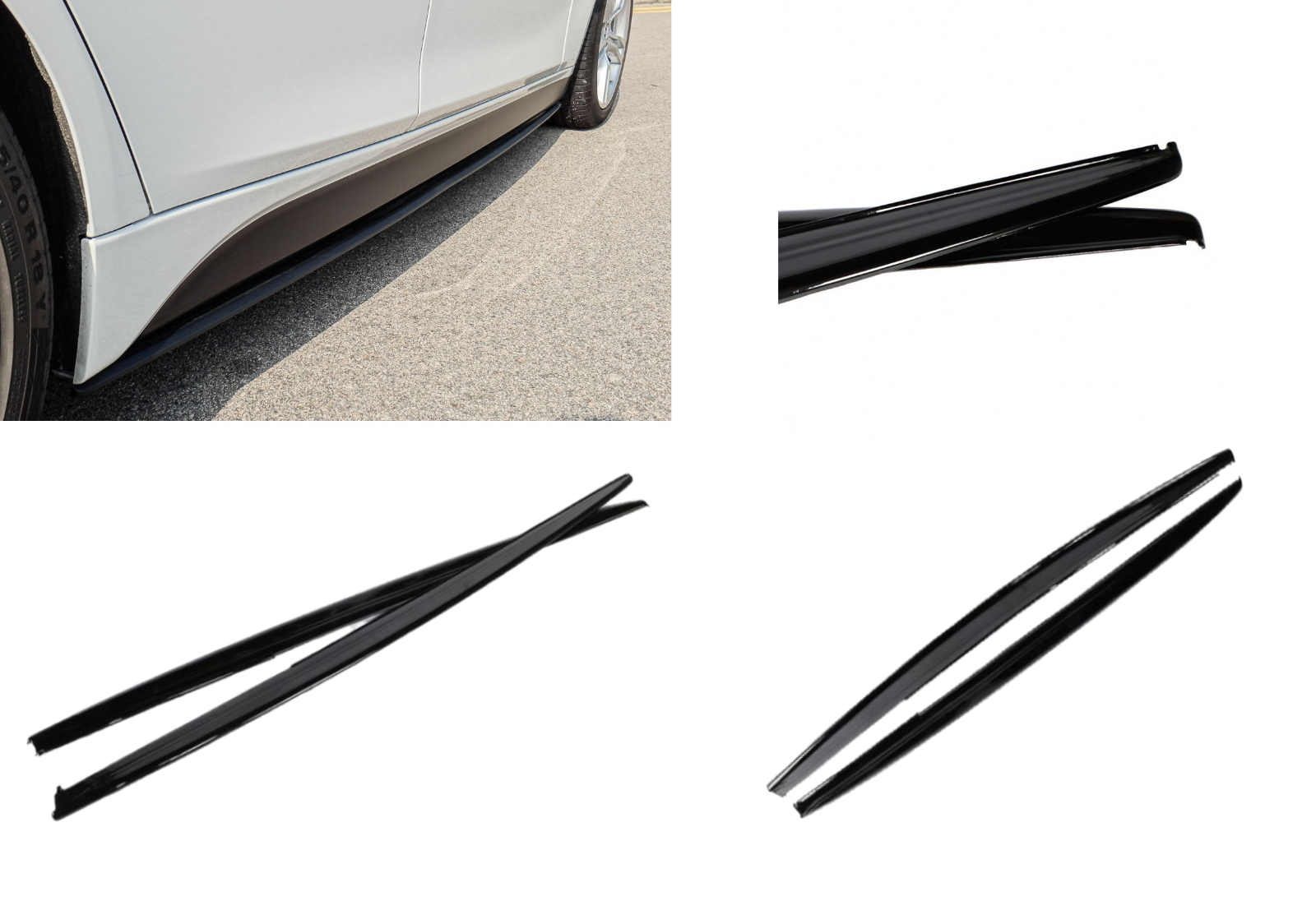 BMW 3 Series F30 F31 M Performance Gloss Black Side Skirt